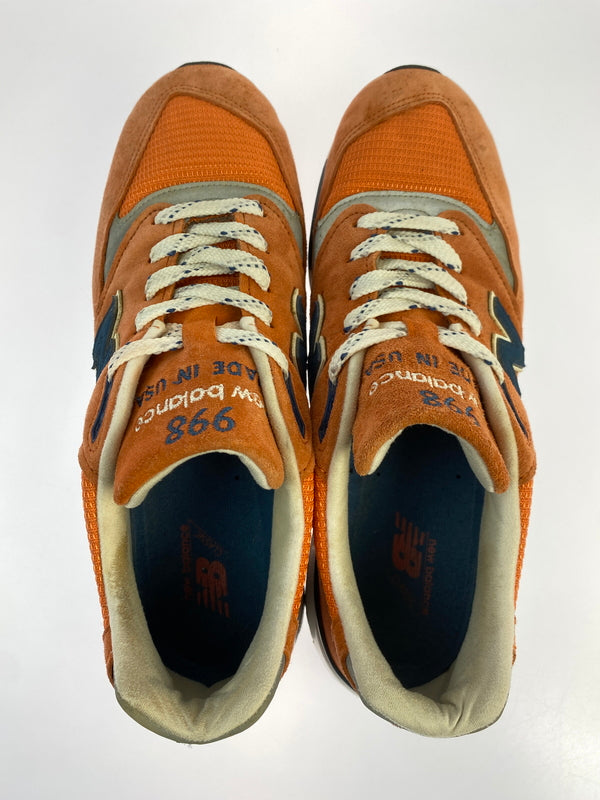 【中古品】【メンズ】 NEW BALANCE ニューバランス USA製 M998CTL 靴 スニーカー シューズ 162-260929-hu-27-min カラー：オレンジ系/ネイビー 万代Net店