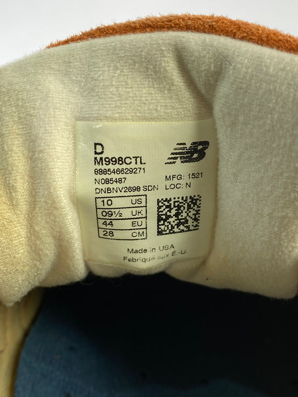【中古品】【メンズ】 NEW BALANCE ニューバランス USA製 M998CTL 靴 スニーカー シューズ 162-260929-hu-27-min カラー：オレンジ系/ネイビー 万代Net店