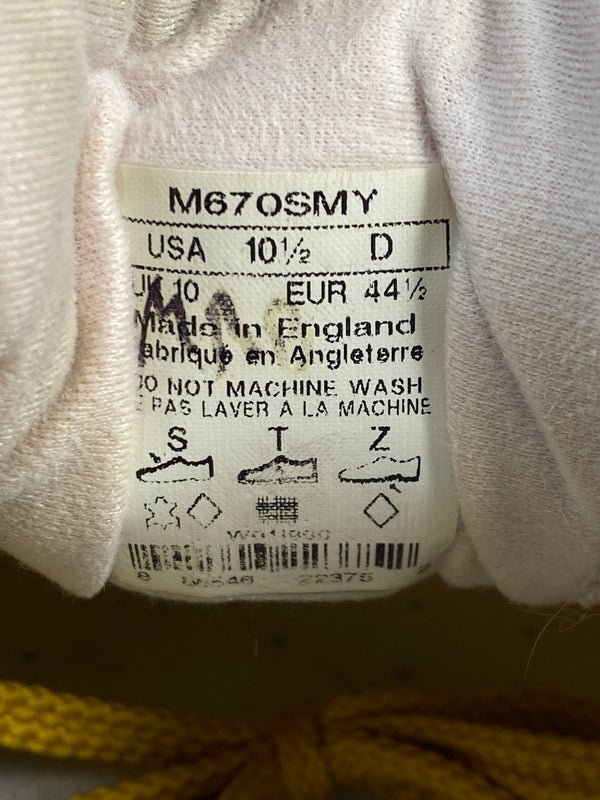 【中古品】【メンズ】 NEW BALANCE ニューバランス イングランド製 M670SMY 靴 スニーカー シューズ 163-260929-hu-28-min カラー：マスタード系 万代Net店
