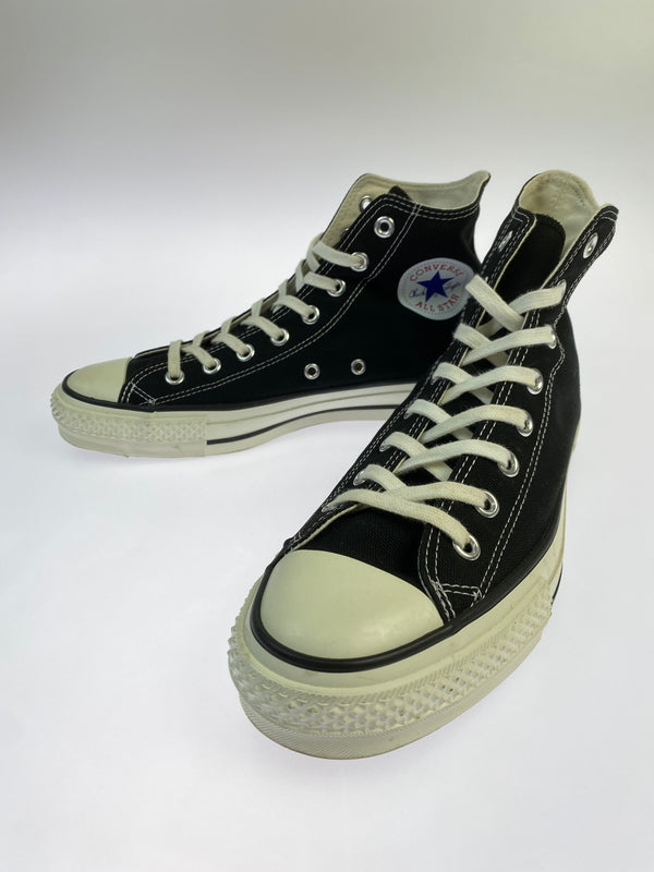 【中古品】【メンズ】 CONVERSE コンバース ALL STAR HI MADE IN JAPAN オール スター ハイ メイド イン ジャパン 靴 スニーカー シューズ ハイカット 163-260929-hu-29-min サイズ：8 1/2 カラー：ブラック/ホワイト 万代Net店