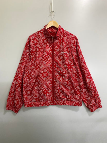 【中古品】【メンズ】 SUPREME シュプリーム BANDANA TRACK JACKET バンダナ トラックジャケット ライトアウター 149-260930-yn-13-min サイズ：M カラー：レッド 万代Net店