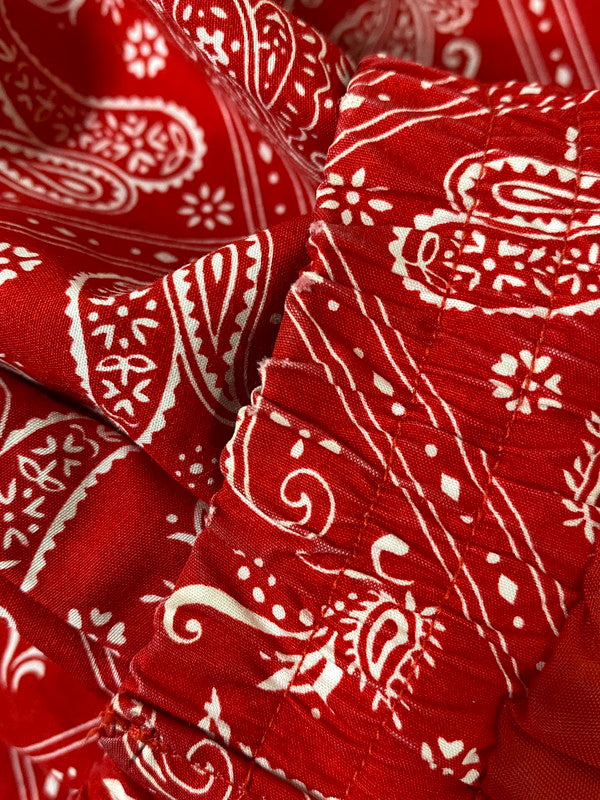 【中古品】【メンズ】 SUPREME シュプリーム BANDANA TRACK JACKET バンダナ トラックジャケット ライトアウター 149-260930-yn-13-min サイズ：M カラー：レッド 万代Net店