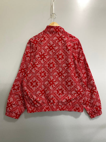 【中古品】【メンズ】 SUPREME シュプリーム BANDANA TRACK JACKET バンダナ トラックジャケット ライトアウター 149-260930-yn-13-min サイズ：M カラー：レッド 万代Net店