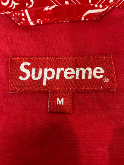 【中古品】【メンズ】 SUPREME シュプリーム BANDANA TRACK JACKET バンダナ トラックジャケット ライトアウター 149-260930-yn-13-min サイズ：M カラー：レッド 万代Net店