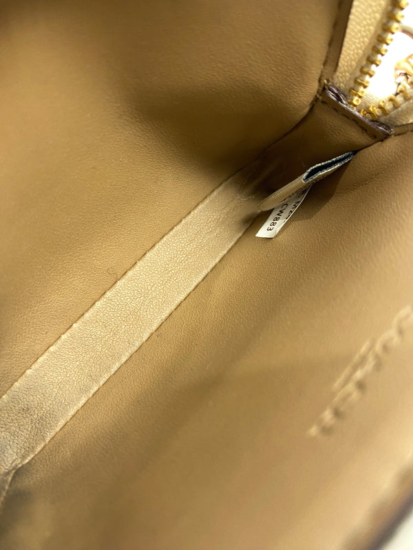 【中古品】【メンズ】 COACH コーチ ジップ カード ケース シグネチャー キャンバス CW883 小物 183-260929-hu-40-min カラー：ホワイト/ベージュ 万代Net店