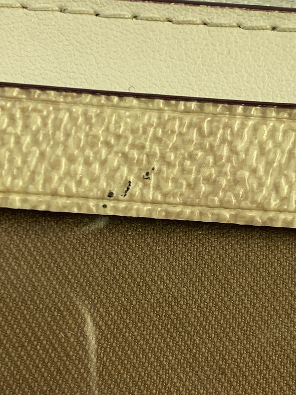 【中古品】【メンズ】 COACH コーチ ジップ カード ケース シグネチャー キャンバス CW883 小物 183-260929-hu-40-min カラー：ホワイト/ベージュ 万代Net店
