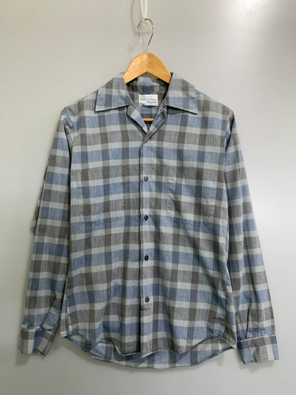 【中古品】【メンズ】 TRUVAL トゥルーヴァル USA製 60S TAPERED N TAILS VINTAGE SHIRT テーパード エヌ テイルズ ヴィンテージ シャツ アメリカ製 60年代 ヴィンテージ 146-261002-em-19-min サイズ：S カラー：グレー/ブルー 万代Net店