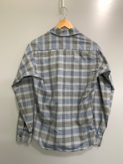 【中古品】【メンズ】 TRUVAL トゥルーヴァル USA製 60S TAPERED N TAILS VINTAGE SHIRT テーパード エヌ テイルズ ヴィンテージ シャツ アメリカ製 60年代 ヴィンテージ 146-261002-em-19-min サイズ：S カラー：グレー/ブルー 万代Net店