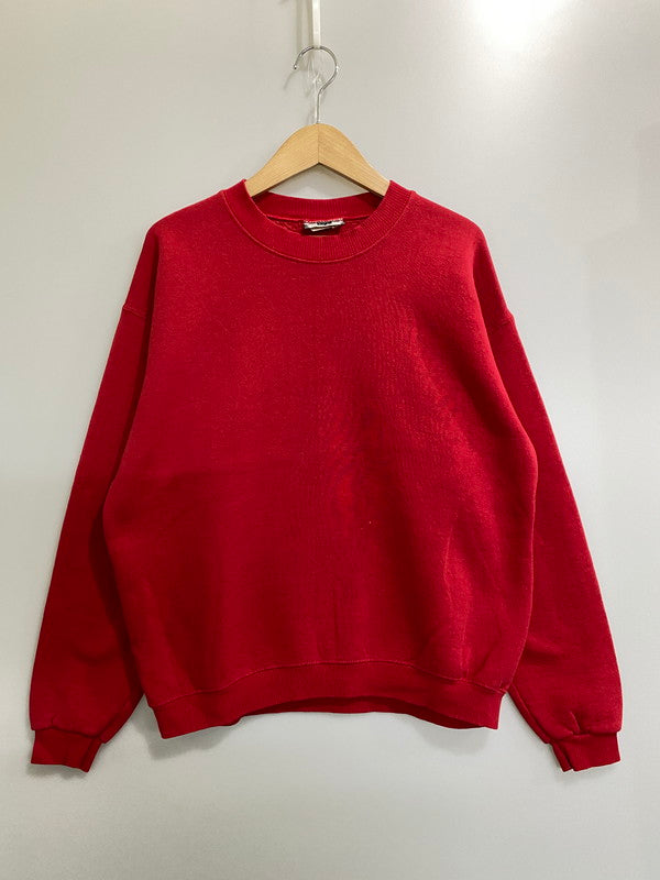 【中古品】【メンズ】 USED ユーズド USA製 LEE HEAVY WEIGHT BLANK SWEATSHIRT アメリカ製 リー ヘビー ウェイト ブランク スウェットシャツ 無地 長袖 トレーナー 146-261002-em-47-min サイズ：L カラー：レッド 万代Net店