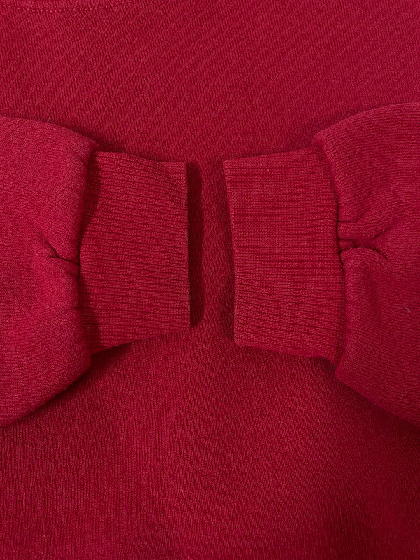 【中古品】【メンズ】 USED ユーズド USA製 LEE HEAVY WEIGHT BLANK SWEATSHIRT アメリカ製 リー ヘビー ウェイト ブランク スウェットシャツ 無地 長袖 トレーナー 146-261002-em-47-min サイズ：L カラー：レッド 万代Net店