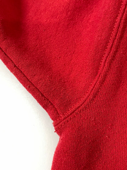 【中古品】【メンズ】 USED ユーズド USA製 LEE HEAVY WEIGHT BLANK SWEATSHIRT アメリカ製 リー ヘビー ウェイト ブランク スウェットシャツ 無地 長袖 トレーナー 146-261002-em-47-min サイズ：L カラー：レッド 万代Net店