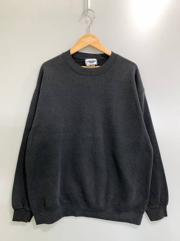 【中古品】【メンズ】 USED ユーズド LEE HEAVY WEIGHT BLANK SWEATSHIRT リー ヘビー ウェイト ブランク スウェットシャツ トレーナー メンズ トップス 146-261002-em-56-min カラー：ブラック 万代Net店