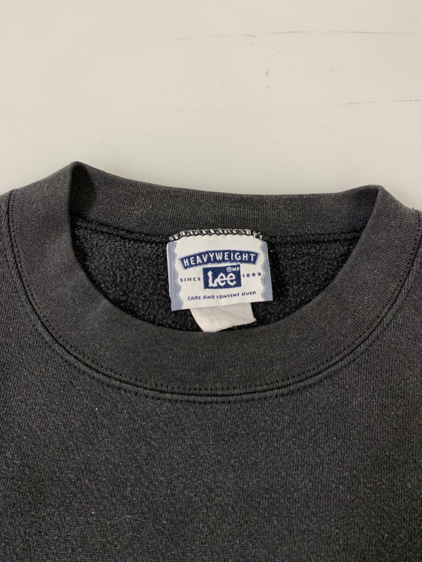 【中古品】【メンズ】 USED ユーズド LEE HEAVY WEIGHT BLANK SWEATSHIRT リー ヘビー ウェイト ブランク スウェットシャツ トレーナー メンズ トップス 146-261002-em-56-min カラー：ブラック 万代Net店