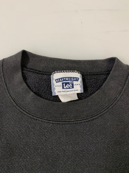 【中古品】【メンズ】 USED ユーズド LEE HEAVY WEIGHT BLANK SWEATSHIRT リー ヘビー ウェイト ブランク スウェットシャツ トレーナー メンズ トップス 146-261002-em-56-min カラー：ブラック 万代Net店