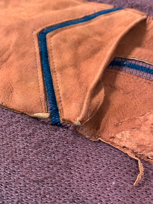 【現状渡し品】【メンズ】 USED ユーズド 70S USA製 KNIT JACKET 70年代 アメリカ製 ニット ジャケット メンズ アウター ヴィンテージ ジップアップ 146-261002-em-18-min サイズ：L カラー：レディッシュブラウン 万代Net店