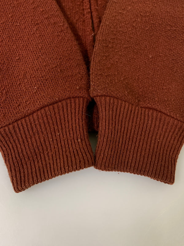 【現状渡し品】【メンズ】 USED ユーズド 70S USA製 KNIT JACKET 70年代 アメリカ製 ニット ジャケット メンズ アウター ヴィンテージ ジップアップ 146-261002-em-18-min サイズ：L カラー：レディッシュブラウン 万代Net店