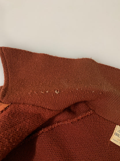 【現状渡し品】【メンズ】 USED ユーズド 70S USA製 KNIT JACKET 70年代 アメリカ製 ニット ジャケット メンズ アウター ヴィンテージ ジップアップ 146-261002-em-18-min サイズ：L カラー：レディッシュブラウン 万代Net店