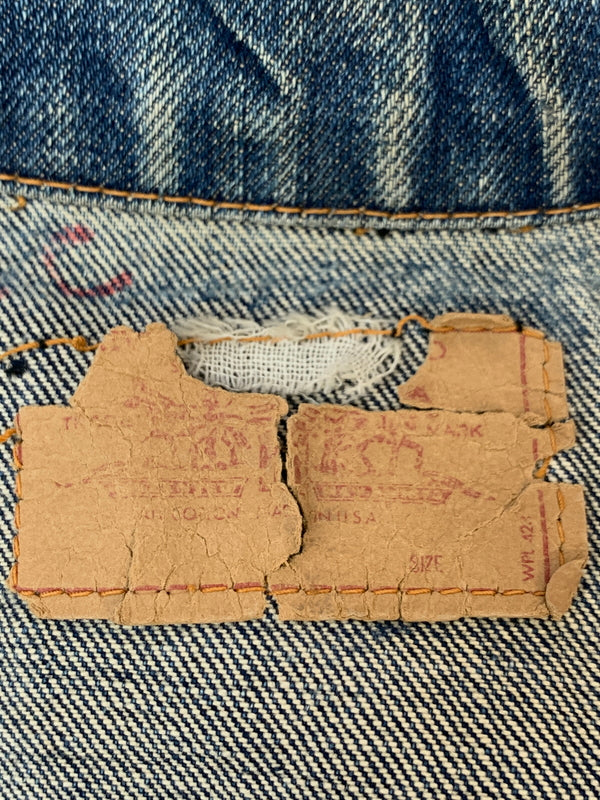 【現状渡し品】【メンズ】 LEVI'S リーバイス BIG E DENIM VEST ビッグ イー デニム ベスト トップス 146-260929-hu-22-min サイズ：表記なしのため不明 カラー：ブルーインディゴ 万代Net店