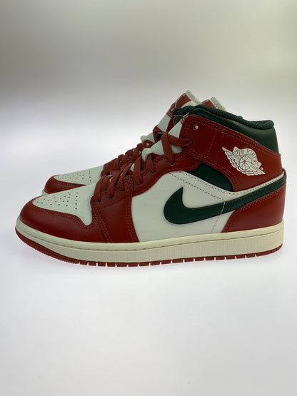 【中古品】【メンズ】 NIKE ナイキ AIR JORDAN 1 MID エア ジョーダン ワン ミッド DQ8426-105 靴 シューズ スニーカー 160-260929-hu-25-min カラー：レッド系/ホワイト/グリーン系 万代Net店