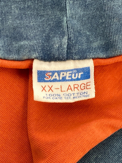 【中古品】【メンズ】 SAPEUR サプール 24SS A ELEGANTES REVERSIBLE SS TEE ア エレガンテス リバーシブル ショートスリーブ 半袖Tシャツ メンズ トップス 142-261005-em-06-min サイズ：XXL カラー：ブルー/オレンジ 万代Net店