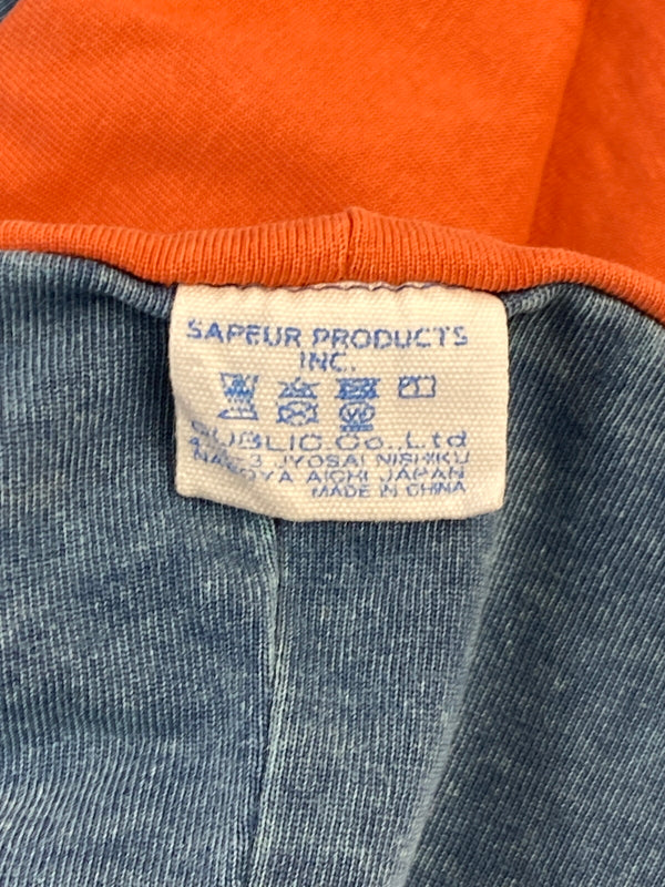 【中古品】【メンズ】 SAPEUR サプール 24SS A ELEGANTES REVERSIBLE SS TEE ア エレガンテス リバーシブル ショートスリーブ 半袖Tシャツ メンズ トップス 142-261005-em-06-min サイズ：XXL カラー：ブルー/オレンジ 万代Net店
