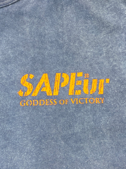 【中古品】【メンズ】 SAPEUR サプール 24SS A ELEGANTES REVERSIBLE SS TEE ア エレガンテス リバーシブル ショートスリーブ 半袖Tシャツ メンズ トップス 142-261005-em-06-min サイズ：XXL カラー：ブルー/オレンジ 万代Net店