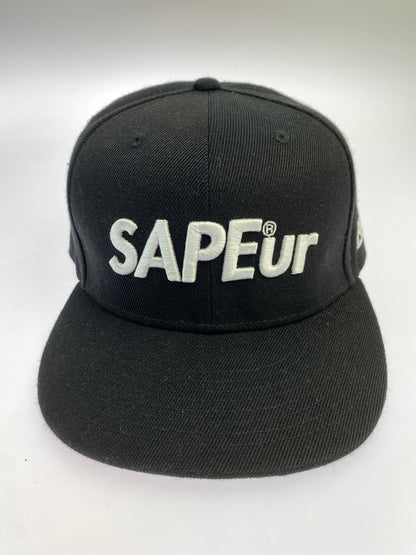 【中古品】【メンズ】 SAPEUR サプール 1985 LOGO CAP ロゴキャップ 帽子 185-260929-hu-36-min サイズ：FREE カラー：ブラック 万代Net店