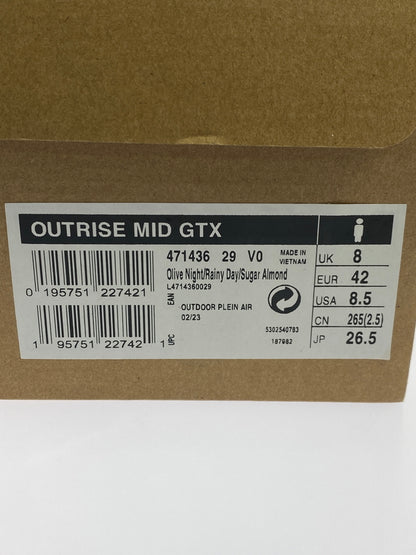 【中古品】【メンズ】 SALOMON サロモン アウトライズ ミッド GTX ゴアテックス シューズ 471436 アウトドア 162-260929-hu-30-min カラー：オリーブ系 万代Net店