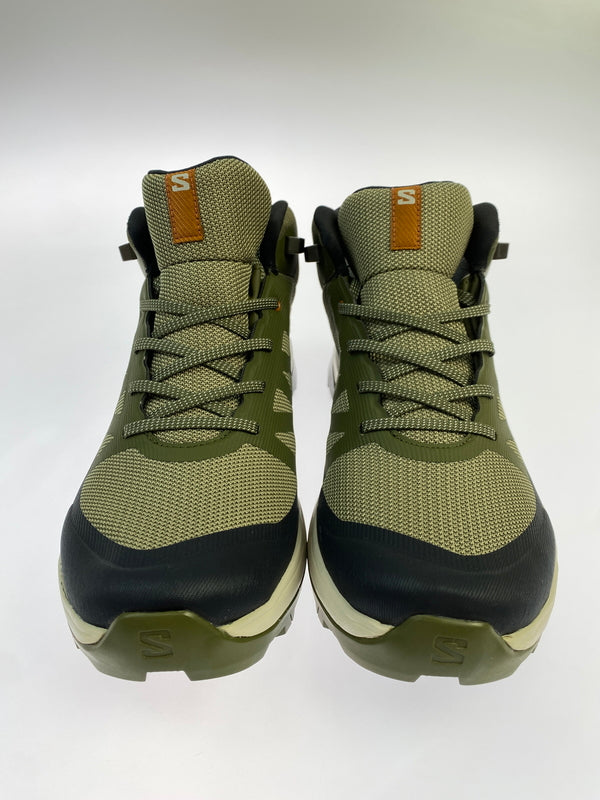 【中古品】【メンズ】 SALOMON サロモン アウトライズ ミッド GTX ゴアテックス シューズ 471436 アウトドア 162-260929-hu-30-min カラー：オリーブ系 万代Net店