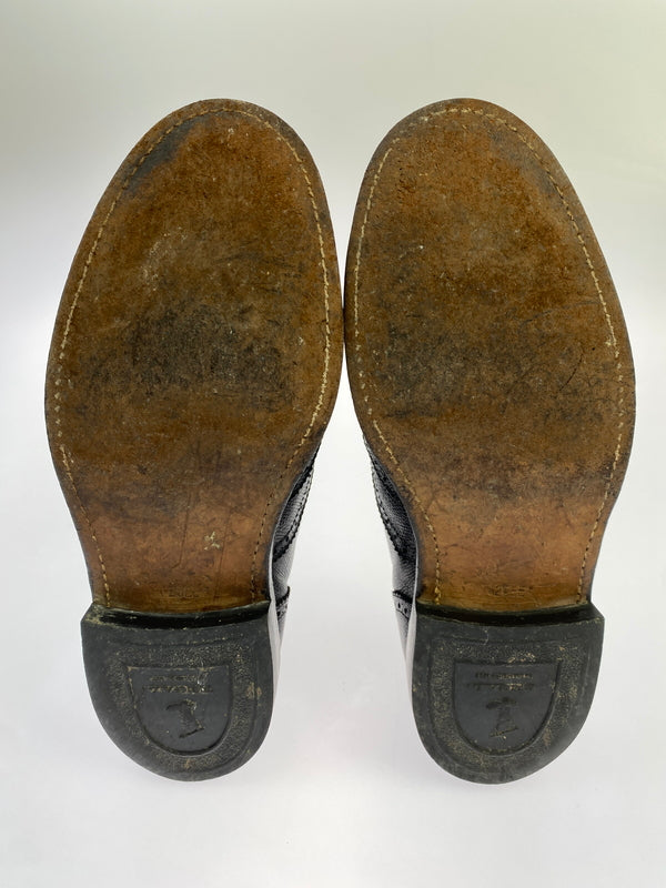 【中古品】【メンズ】 REGAL リーガル ウィングチップシューズ 革靴 シューズ 164-260929-hu-32-min サイズ：25EE カラー：ブラック 万代Net店