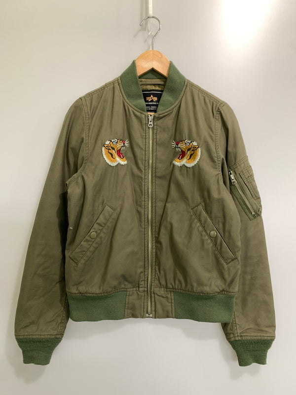 【中古品】【メンズ】 ALPHA INDUSTRIES アルファインダストリーズ TA7025-019 MA-1 ミリタリーブルゾン ベトナムジャケット 145-261003-ta-39-min サイズ：M カラー：カーキ 万代Net店