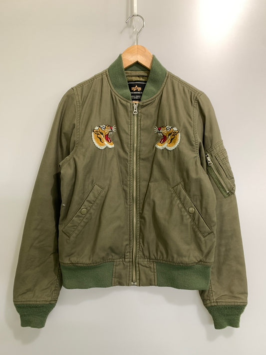 【中古品】【メンズ】 ALPHA INDUSTRIES アルファインダストリーズ TA7025-019 MA-1 ミリタリーブルゾン ベトナムジャケット 145-261003-ta-39-min サイズ：M カラー：カーキ 万代Net店