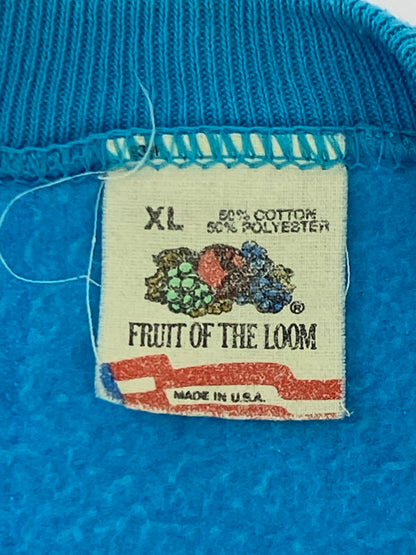 【中古品】【メンズ】 FRUITS OF THE LOOM フルーツ・オブ・ザ・ルーム 80S 90S FRUITS OF THE LOOM 80年代 スウェットシャツ メンズ 長袖 トレーナー トップス 146-261005-em-13-min サイズ：XL カラー：ライトブルー 万代Net店