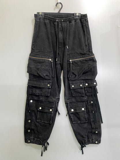 【中古品】【メンズ】 BREATH ブレス MULTI POCKET WIDE CARGO PANTS BR23SS-P1008 マルチポケット ワイド カーゴパンツ ボトムス 153-260930-yn-02-min サイズ：M カラー：ブラック 万代Net店