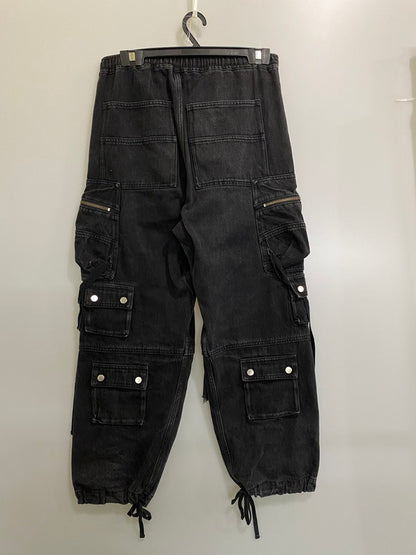 【中古品】【メンズ】 BREATH ブレス MULTI POCKET WIDE CARGO PANTS BR23SS-P1008 マルチポケット ワイド カーゴパンツ ボトムス 153-260930-yn-02-min サイズ：M カラー：ブラック 万代Net店