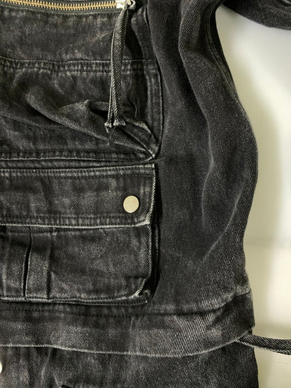 【中古品】【メンズ】 BREATH ブレス MULTI POCKET WIDE CARGO PANTS BR23SS-P1008 マルチポケット ワイド カーゴパンツ ボトムス 153-260930-yn-02-min サイズ：M カラー：ブラック 万代Net店