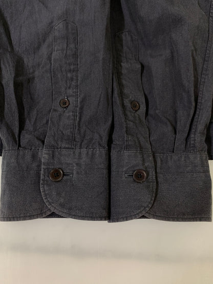 【中古品】【メンズ】 COMOLI コモリ 21SS WASHED COTTON REGULAR COLLAR SHIRT T01-02001 ウォッシュド コットン レギュラー カラー シャツ メンズ 長袖シャツ 140-261002-em-54-min サイズ：2 カラー：ダークネイビー（ほぼブラック） 万代Net店