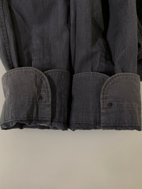 【中古品】【メンズ】 COMOLI コモリ 21SS WASHED COTTON REGULAR COLLAR SHIRT T01-02001 ウォッシュド コットン レギュラー カラー シャツ メンズ 長袖シャツ 140-261002-em-54-min サイズ：2 カラー：ダークネイビー（ほぼブラック） 万代Net店