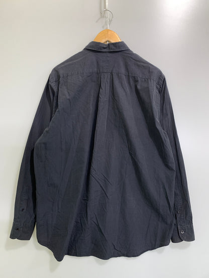 【中古品】【メンズ】 COMOLI コモリ 21SS WASHED COTTON REGULAR COLLAR SHIRT T01-02001 ウォッシュド コットン レギュラー カラー シャツ メンズ 長袖シャツ 140-261002-em-54-min サイズ：2 カラー：ダークネイビー（ほぼブラック） 万代Net店
