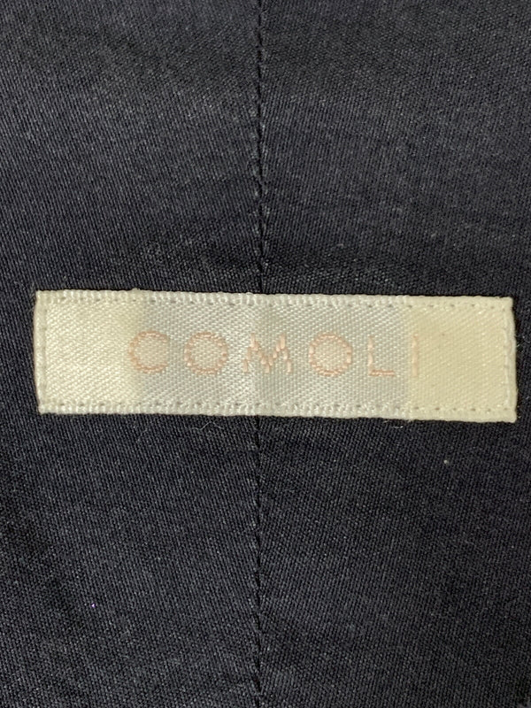 【中古品】【メンズ】 COMOLI コモリ 21SS WASHED COTTON REGULAR COLLAR SHIRT T01-02001 ウォッシュド コットン レギュラー カラー シャツ メンズ 長袖シャツ 140-261002-em-54-min サイズ：2 カラー：ダークネイビー（ほぼブラック） 万代Net店