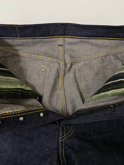 【中古美品】【メンズ】 WAREHOUSE ウエアハウス S1003XX DENIM PANTS デニムパンツ 創業30周年記念 大戦モデル ボトムス 156-260930-yn-07-min サイズ：W34 L32 カラー：インディゴ 万代Net店