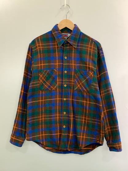【中古品】【メンズ】 BIG MAC ビッグマック 80S USA製 HEAVY FLANNEL SHIRT ヘビーフランネルシャツ タータンチェックシャツ 146-261003-ta-09-min サイズ：M カラー：マルチカラー 万代Net店