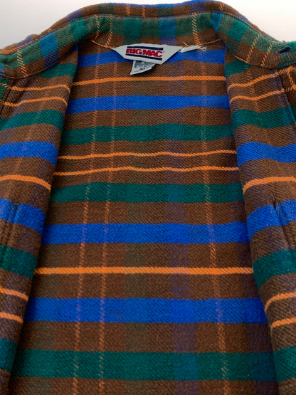 【中古品】【メンズ】 BIG MAC ビッグマック 80S USA製 HEAVY FLANNEL SHIRT ヘビーフランネルシャツ タータンチェックシャツ 146-261003-ta-09-min サイズ：M カラー：マルチカラー 万代Net店