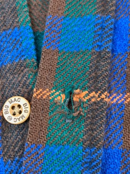 【中古品】【メンズ】 BIG MAC ビッグマック 80S USA製 HEAVY FLANNEL SHIRT ヘビーフランネルシャツ タータンチェックシャツ 146-261003-ta-09-min サイズ：M カラー：マルチカラー 万代Net店