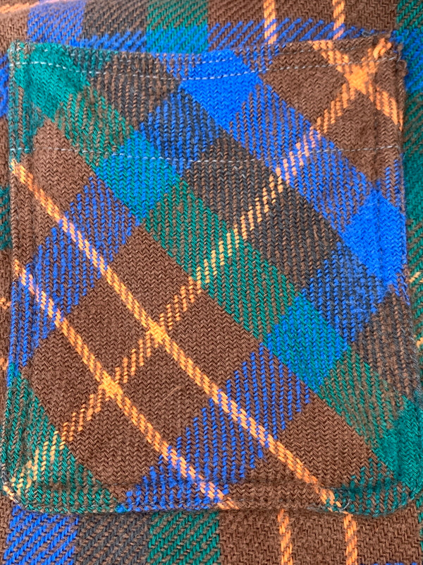 【中古品】【メンズ】 BIG MAC ビッグマック 80S USA製 HEAVY FLANNEL SHIRT ヘビーフランネルシャツ タータンチェックシャツ 146-261003-ta-09-min サイズ：M カラー：マルチカラー 万代Net店