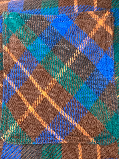【中古品】【メンズ】 BIG MAC ビッグマック 80S USA製 HEAVY FLANNEL SHIRT ヘビーフランネルシャツ タータンチェックシャツ 146-261003-ta-09-min サイズ：M カラー：マルチカラー 万代Net店