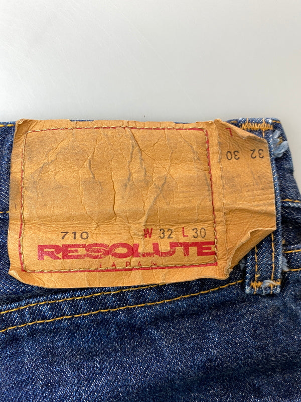 【中古品】【メンズ】 RESOLUTE リゾルト STRAIGHT DENIM ストレート デニム パンツ メンズ ボトムス ジーンズ ジーパン 156-261022-em-47-min サイズ：W32×L30 カラー：インディゴ 万代Net店