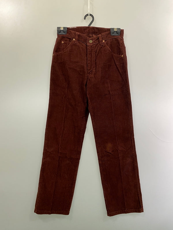 【中古品】【メンズ】 LEE リー 70S USA製 CORDUROY FLARE PANTS ７０年代 アメリカ製 コーデュロイ フレア パンツ メンズ ボトムス コールテン 157-261022-em-46-min サイズ：30×34 カラー：バーガンディ 万代Net店