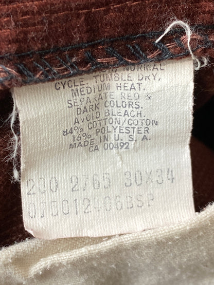 【中古品】【メンズ】 LEE リー 70S USA製 CORDUROY FLARE PANTS ７０年代 アメリカ製 コーデュロイ フレア パンツ メンズ ボトムス コールテン 157-261022-em-46-min サイズ：30×34 カラー：バーガンディ 万代Net店