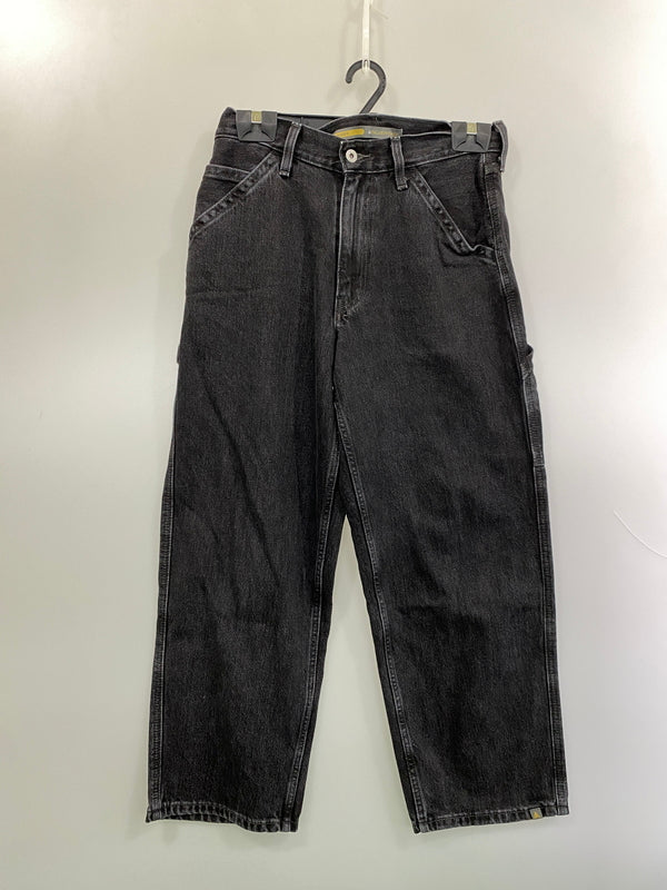 【中古品】【メンズ】 LEVI'S リーバイス SILVERTAB BAGGY PAINTER PANTS シルバータブ バギー ペインター パンツ メンズ ボトムス デニムパンツ ジーンズ 157-261022-em-48-min サイズ：W30×L30 カラー：インディゴブラック 万代Net店
